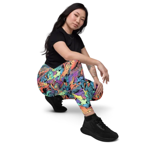 Prismatic Crush on a Leggings with Pockets