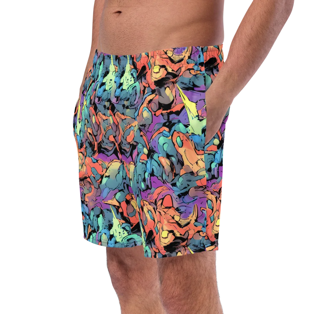 Prismatic Crush on Swim Trunks — Left Front
