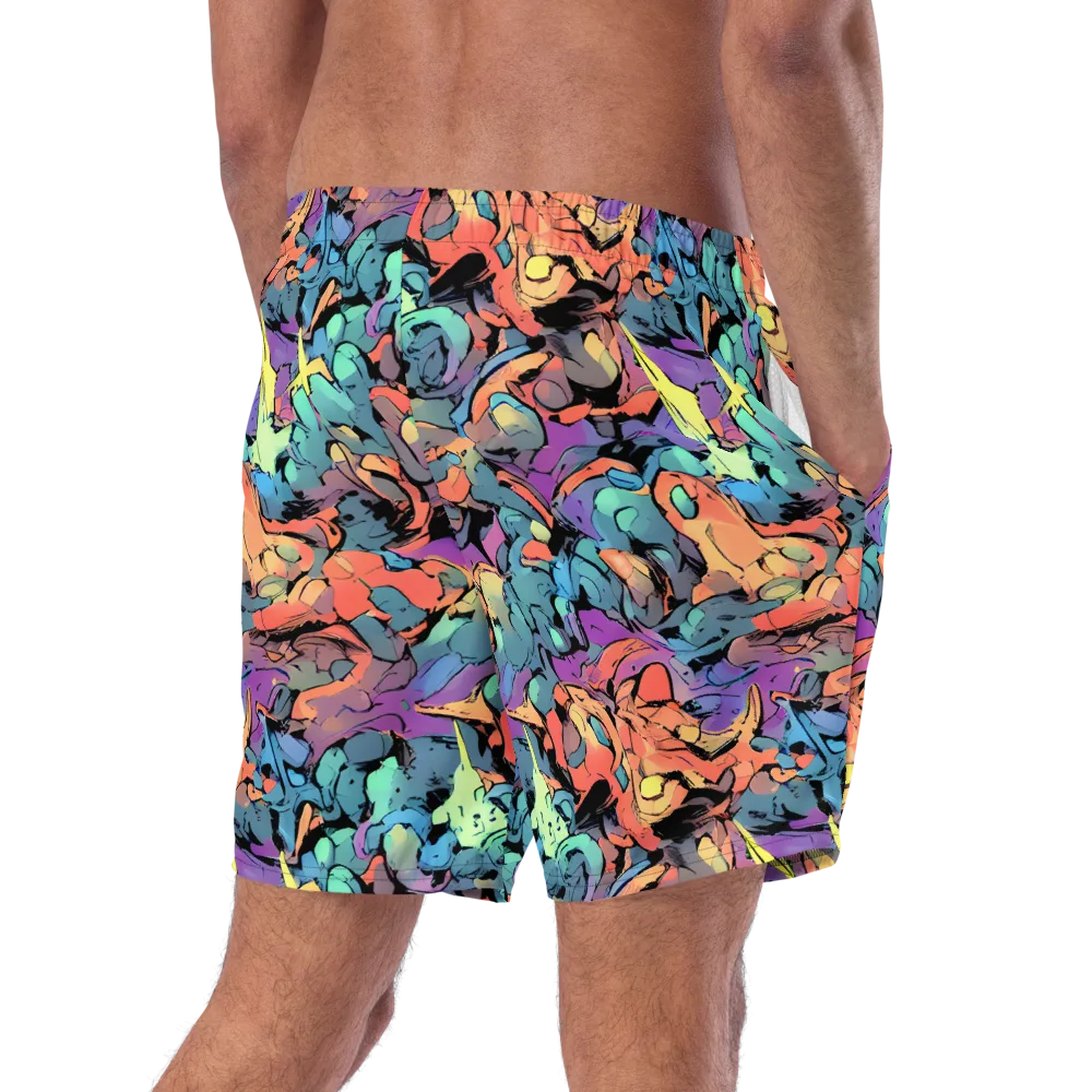 Prismatic Crush on Swim Trunks — Right Back
