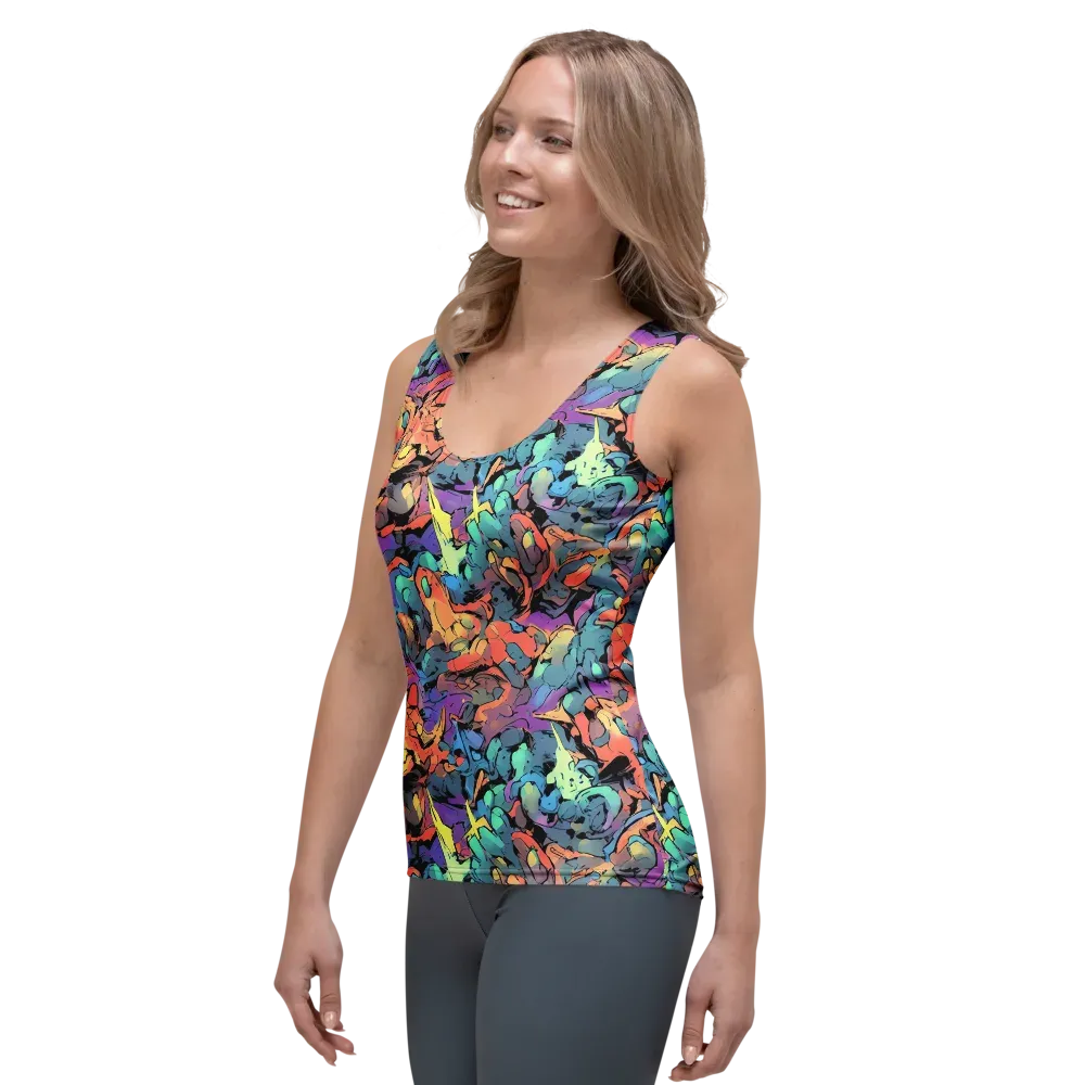 Prismatic Crush on Women's Tank Top — Left Front
