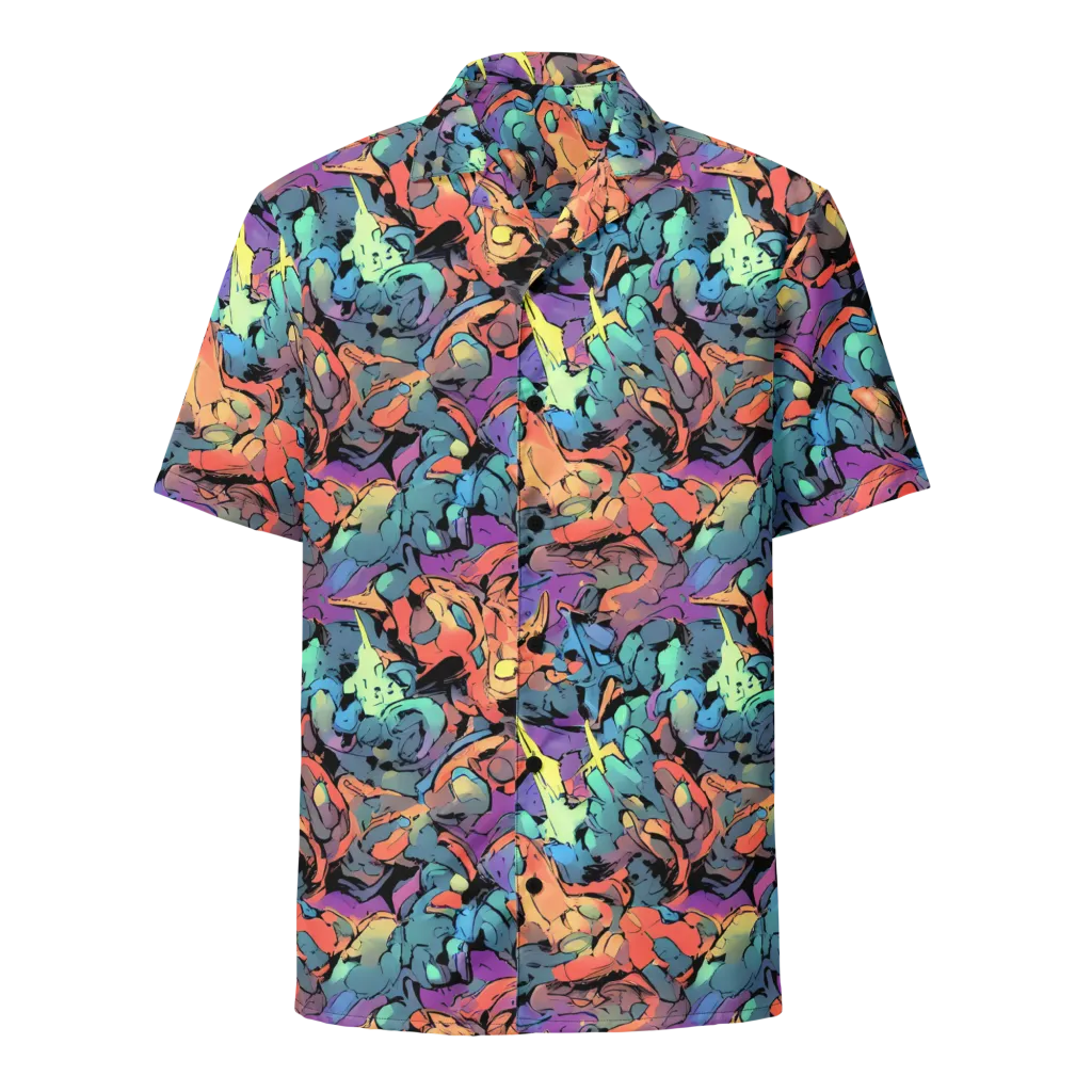 Prismatic Crush on Button Shirt — Front