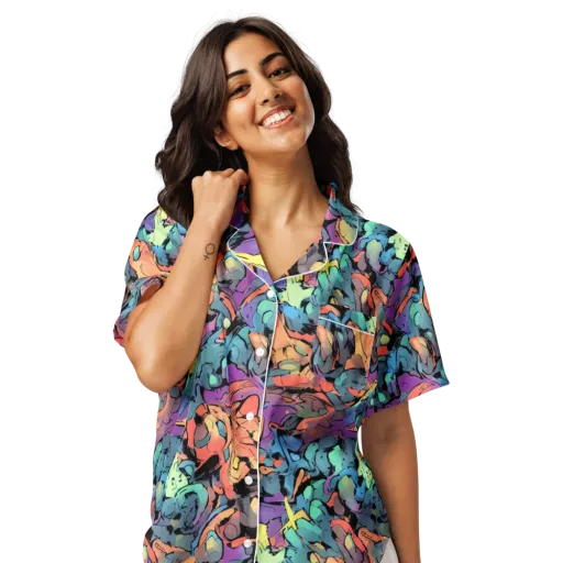 Prismatic Crush on a Women's Short Sleeve Pajama Top