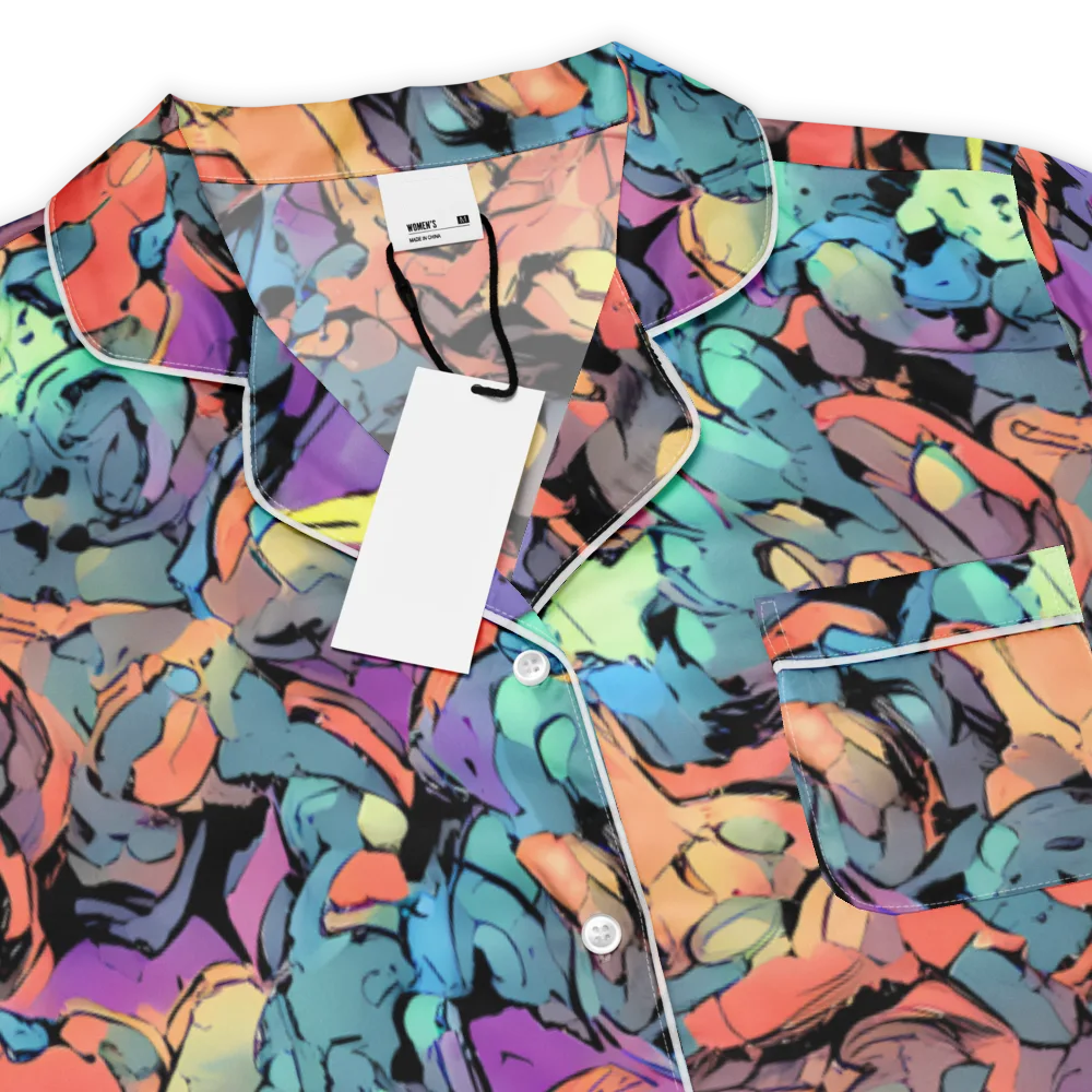 Prismatic Crush on Women's Short Sleeve Pajama Top — Product details