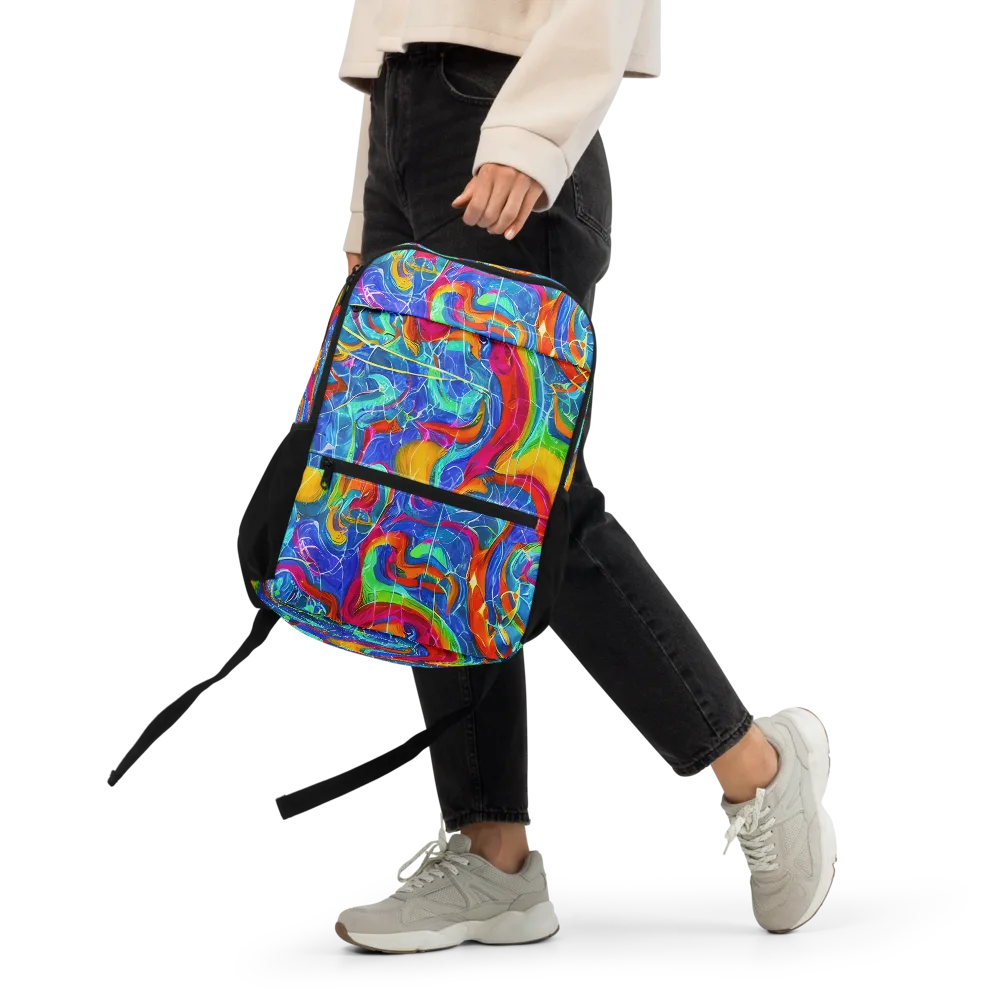 Mosaic Mirage on Utility Backpack — Front