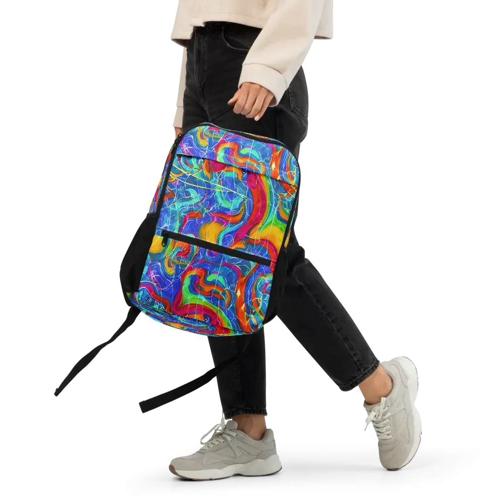Mosaic Mirage on Utility Backpack — Front