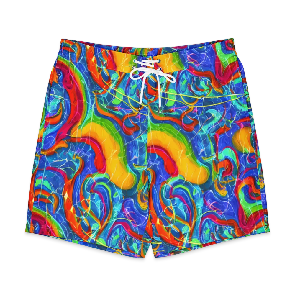 Mosaic Mirage on Men's Board Shorts — Front