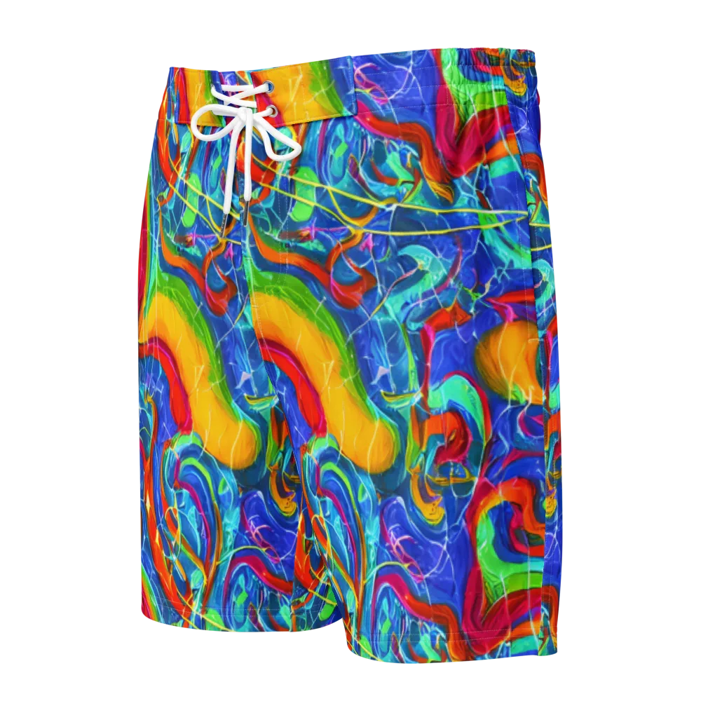 Mosaic Mirage on Men's Board Shorts — Front