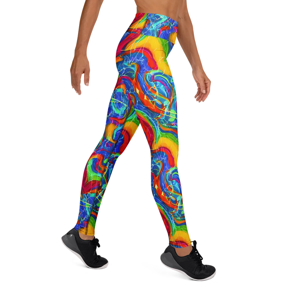 Mosaic Mirage on Yoga Leggings — Right