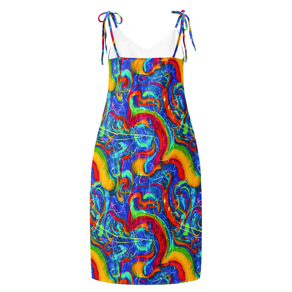 Mosaic Mirage on Slip Dress — Back