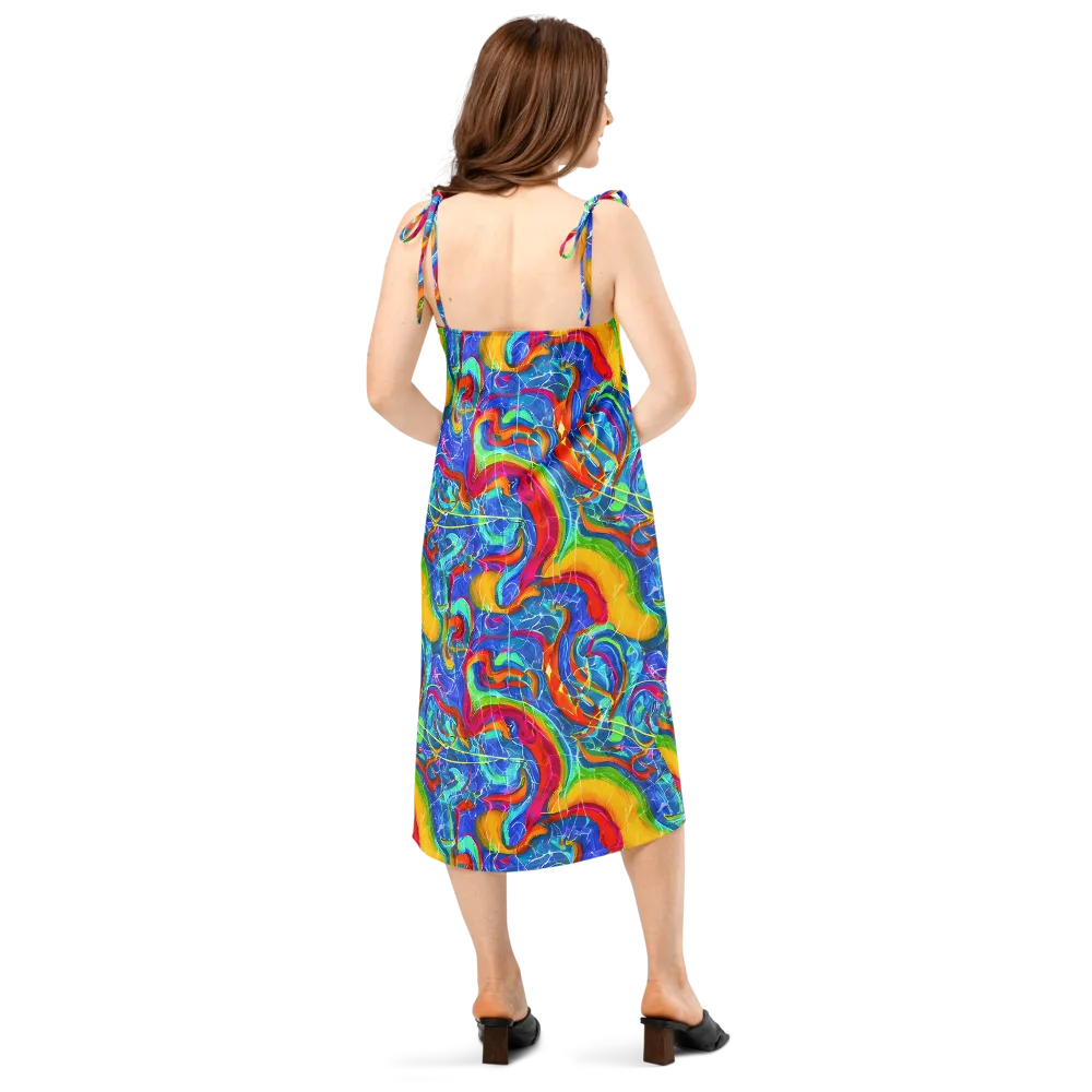 Mosaic Mirage on Slip Dress — Back