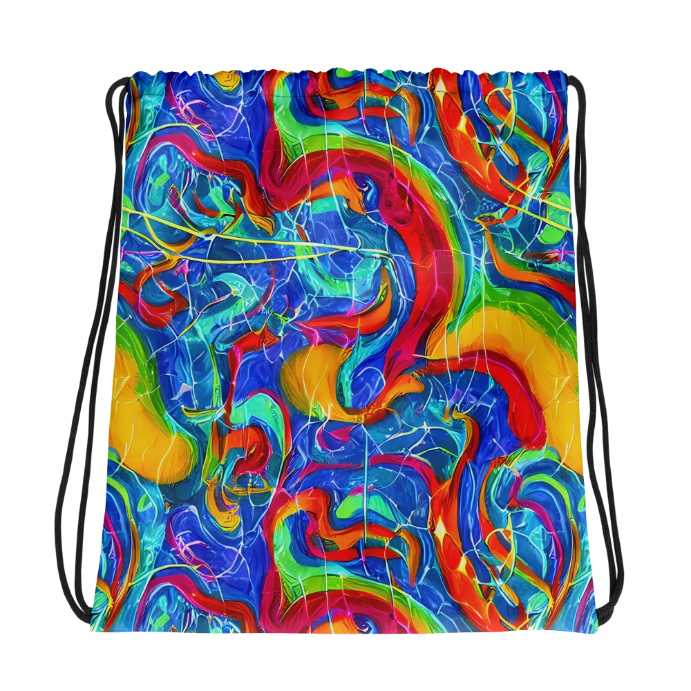 Mosaic Mirage on Drawstring Bag — Photo