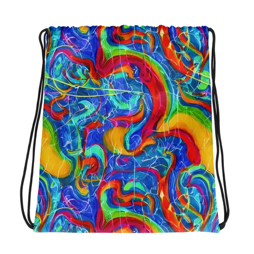 Mosaic Mirage on a Drawstring Bag