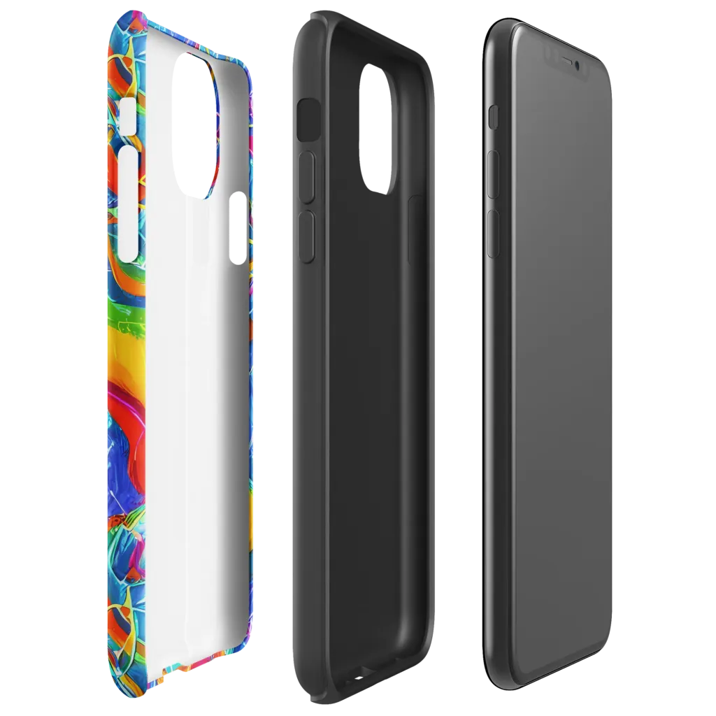 Mosaic Mirage on Tough Case for iPhone® — Right