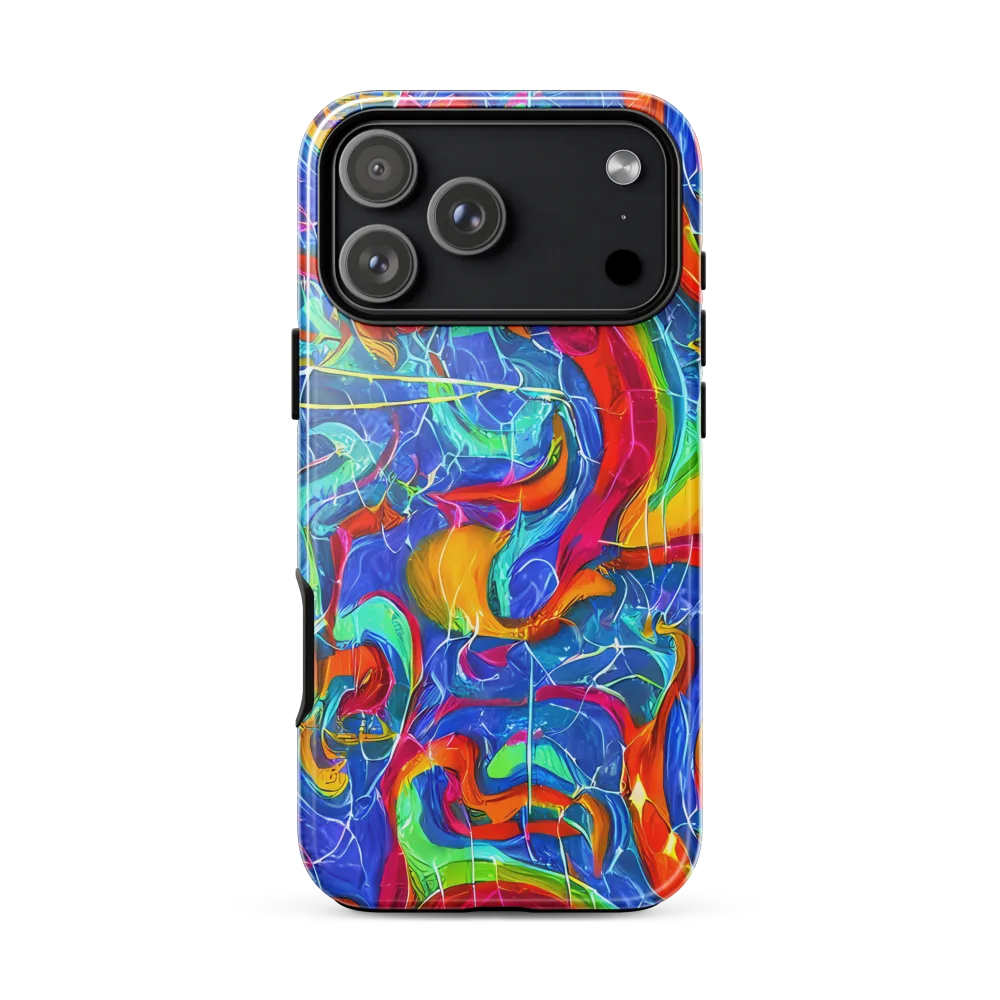 Mosaic Mirage Tough Case for iPhone® on model