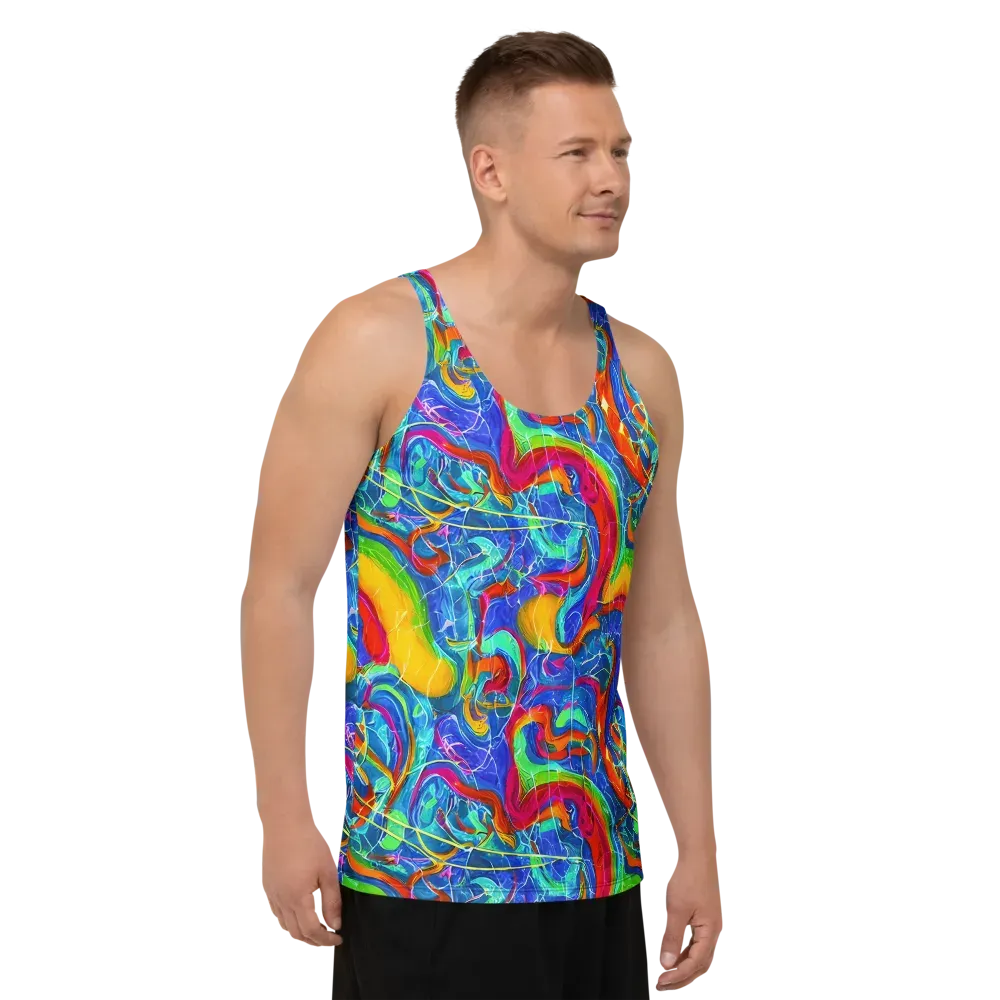 Mosaic Mirage on Men's Tank Top — Right Front