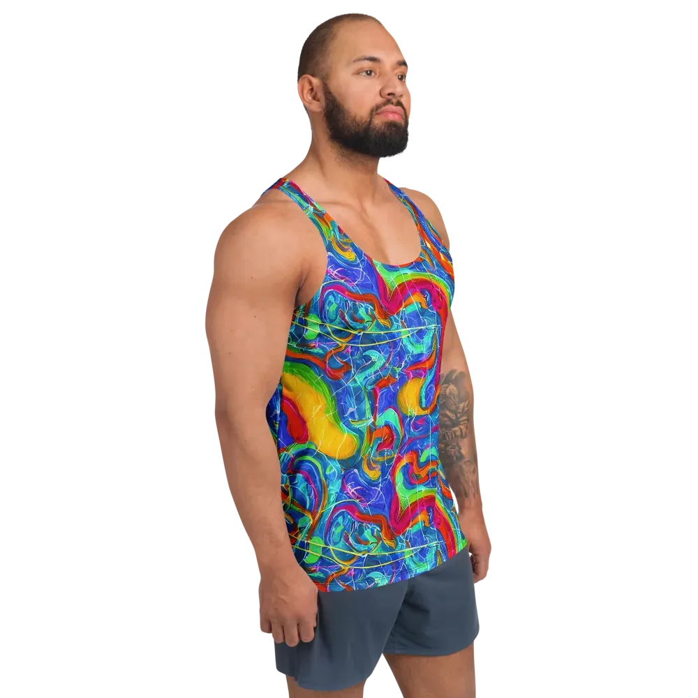 Mosaic Mirage on Men's Tank Top — Right Front