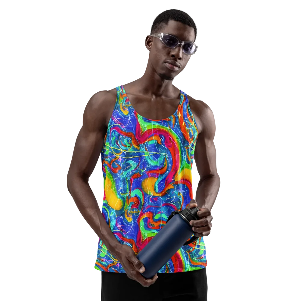Mosaic Mirage on Men's Tank Top — Front