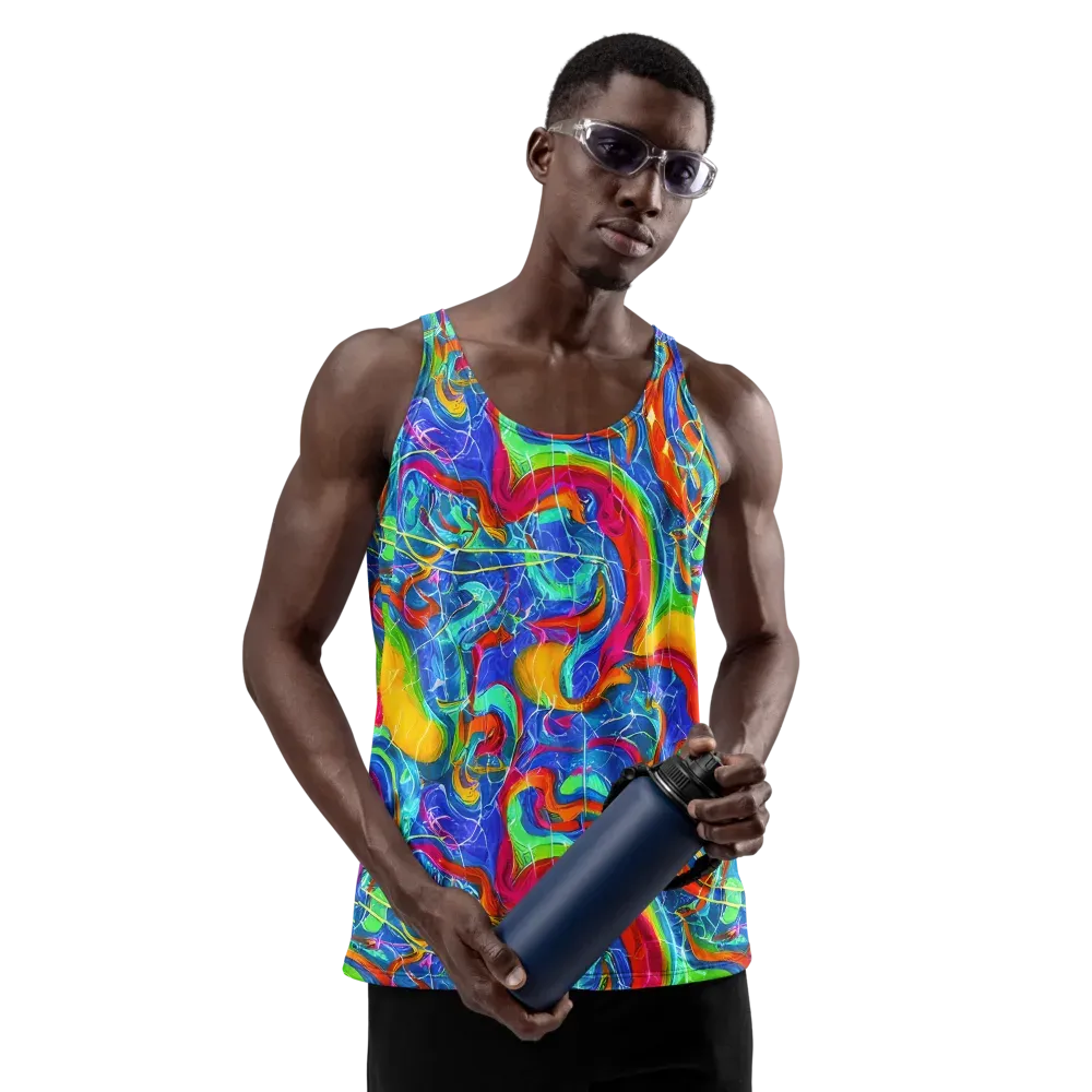 Mosaic Mirage on Men's Tank Top — Front