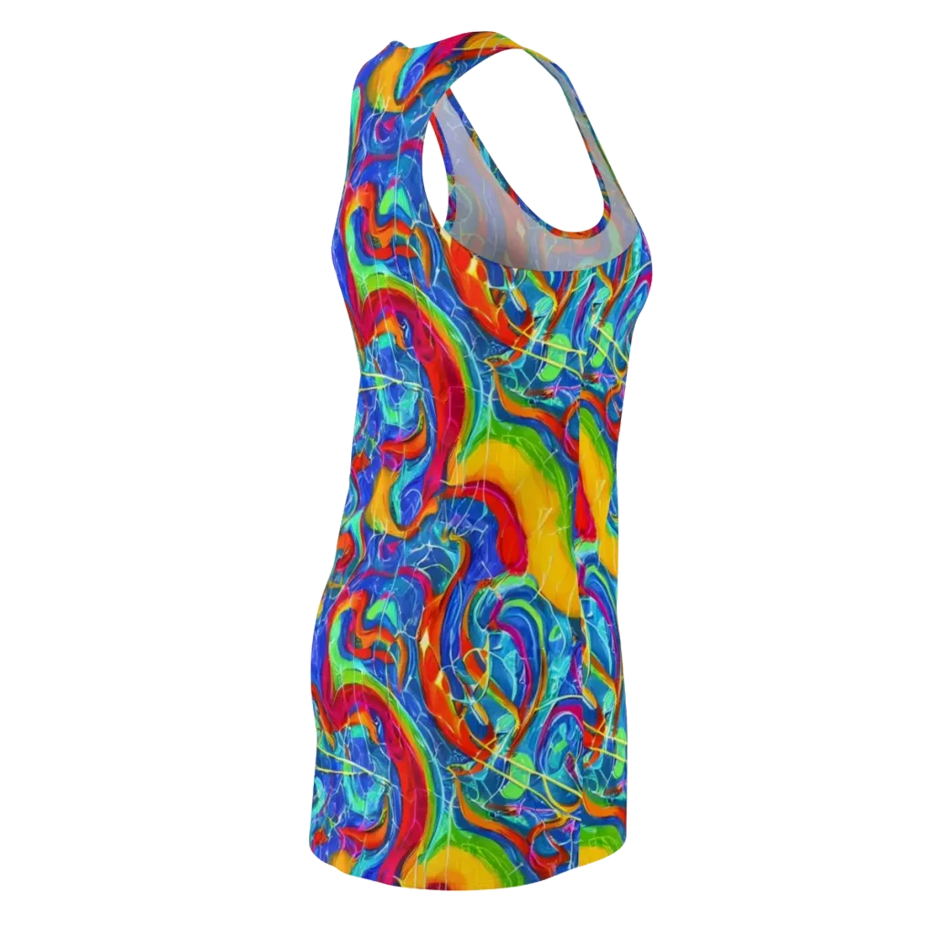 Mosaic Mirage on Racerback Dress — Back Side