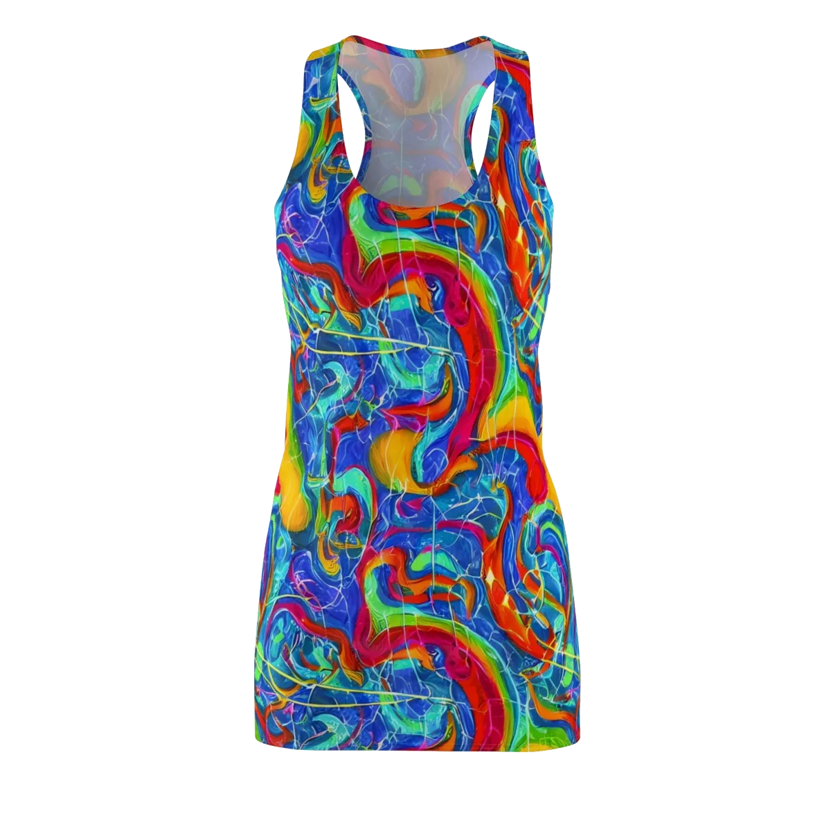 Mosaic Mirage on Racerback Dress — Front