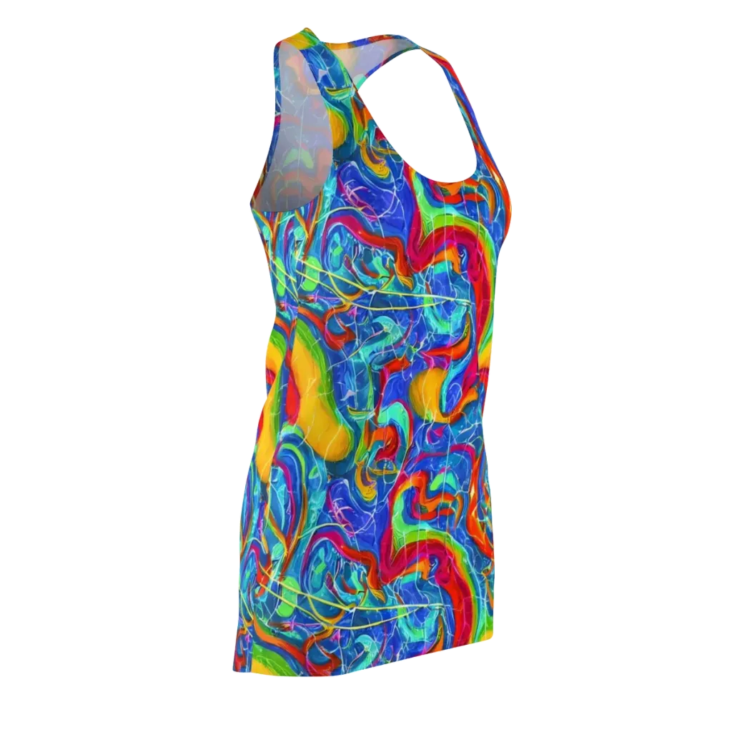 Mosaic Mirage on Racerback Dress — Front Side