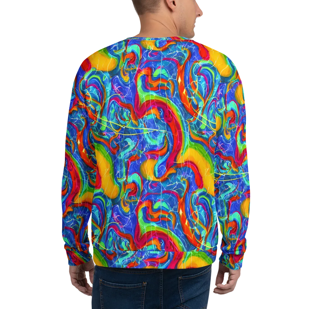 Mosaic Mirage on Sweatshirt — Back