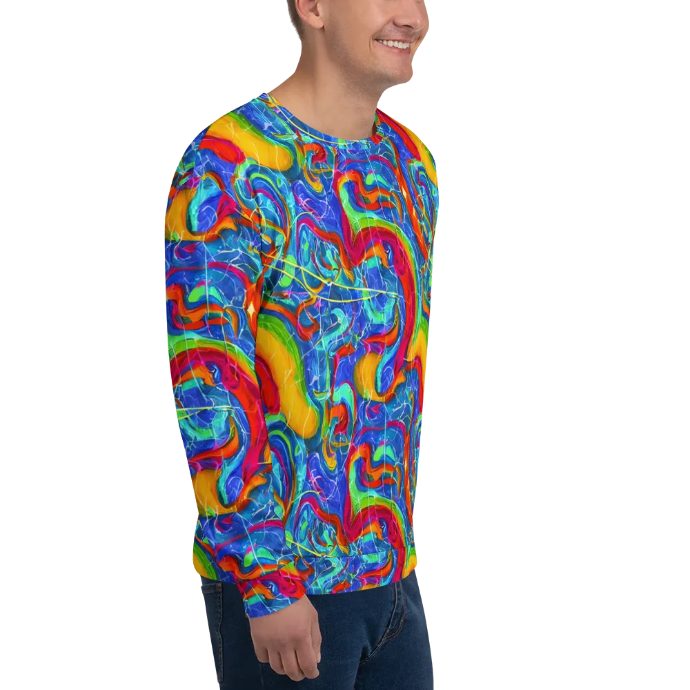 Mosaic Mirage on Sweatshirt — Right Front
