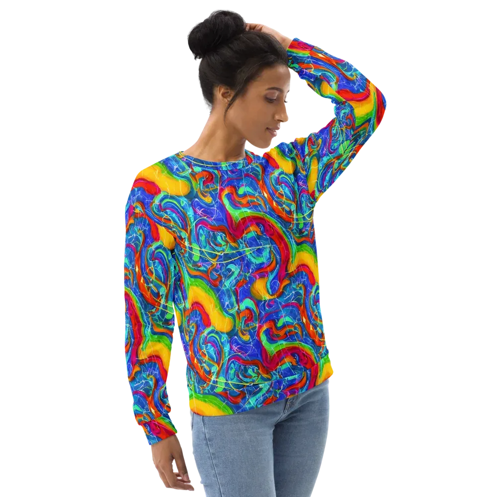 Mosaic Mirage on Sweatshirt — Right Front