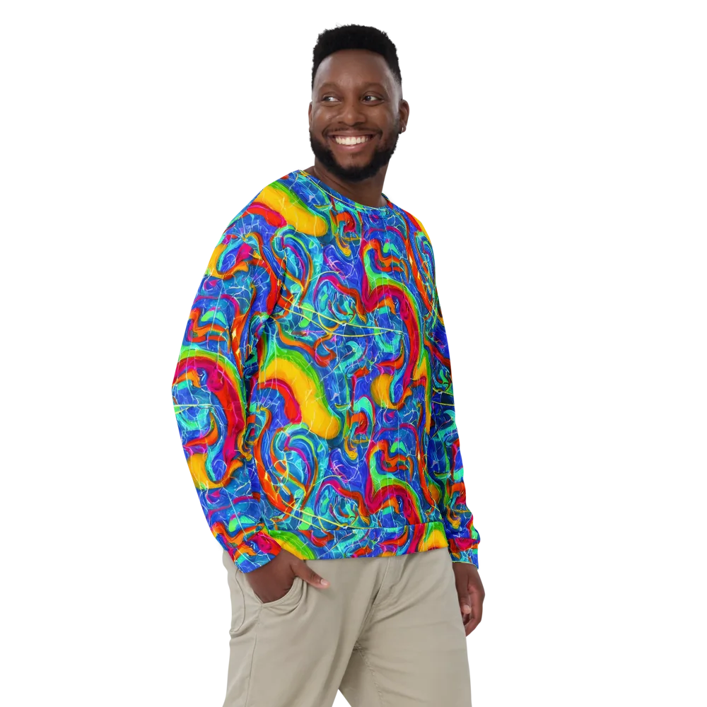 Mosaic Mirage on Sweatshirt — Front