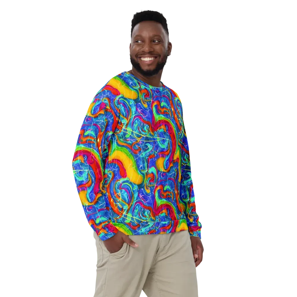Mosaic Mirage on Sweatshirt — Front