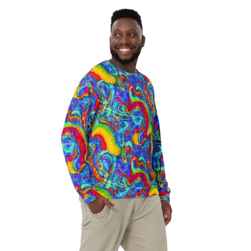 Mosaic Mirage on a Sweatshirt