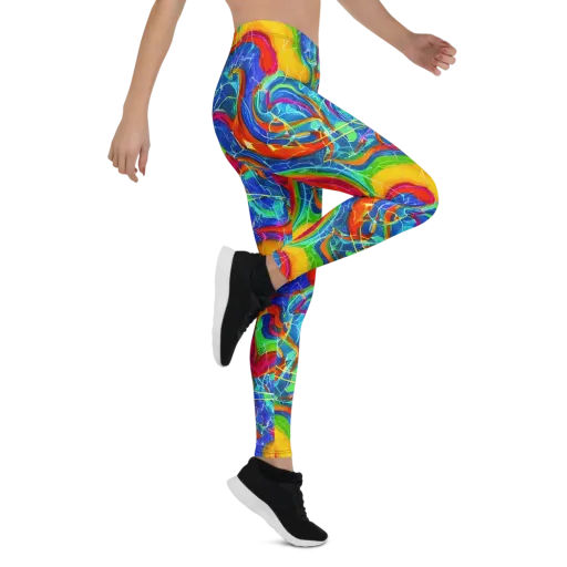 Mosaic Mirage on a Leggings