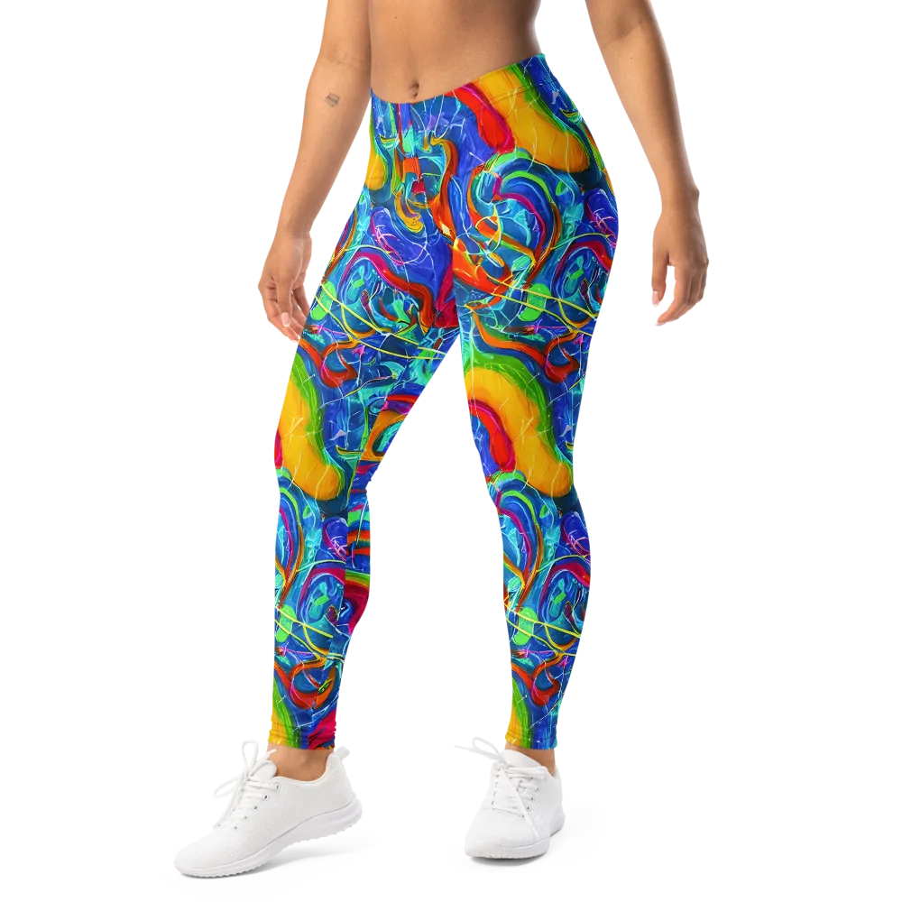 Mosaic Mirage on Leggings — Left Front