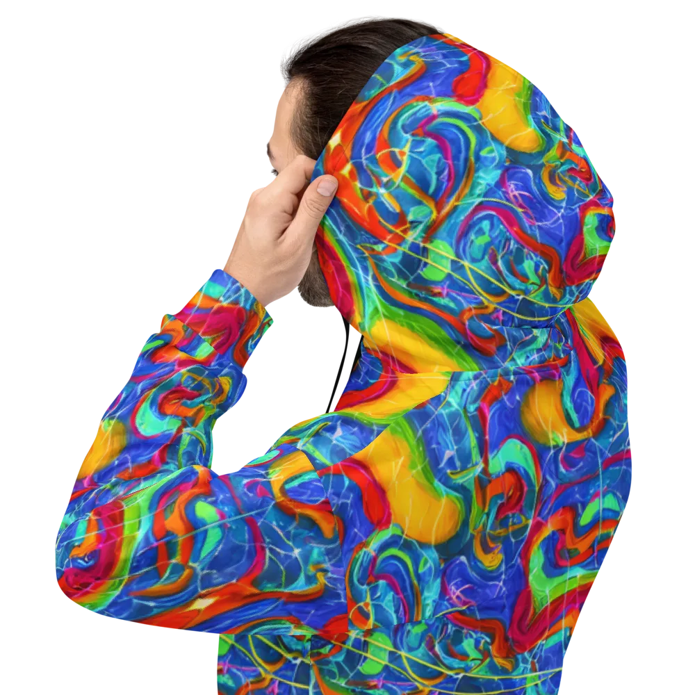 Mosaic Mirage on Hoodie — Back
