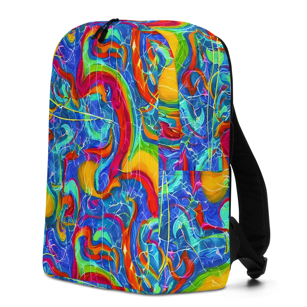 Mosaic Mirage on Minimalist Backpack — Left