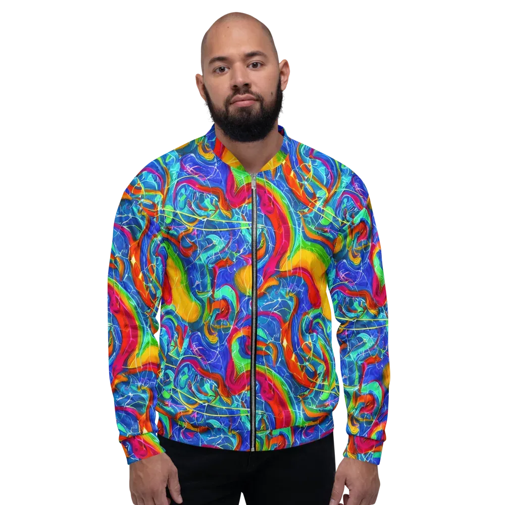 Mosaic Mirage on Bomber Jacket — Front