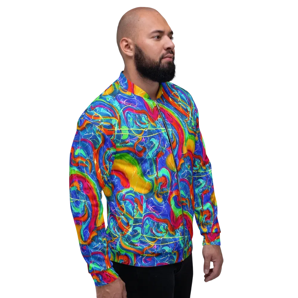 Mosaic Mirage on Bomber Jacket — Right