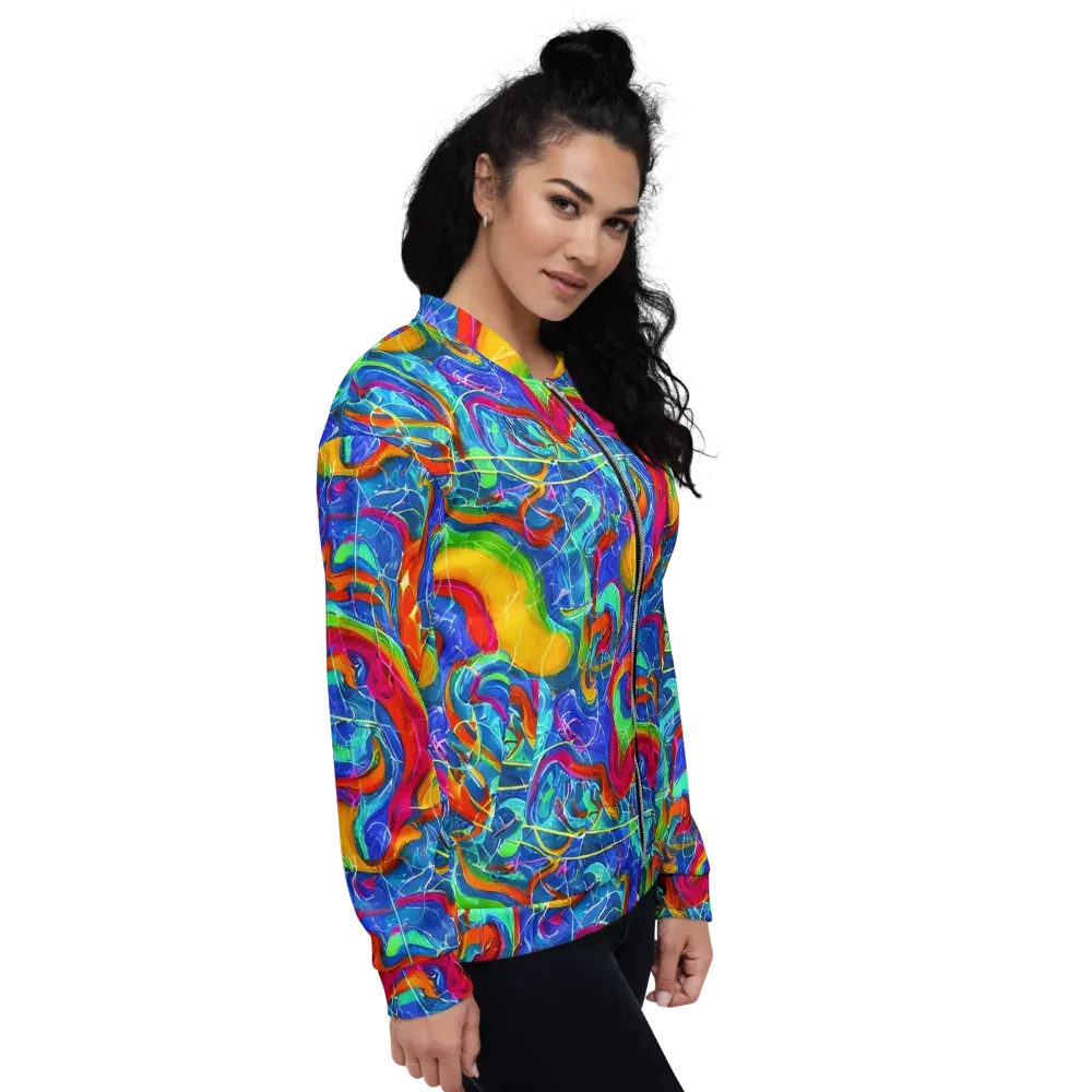Mosaic Mirage on Bomber Jacket — Right