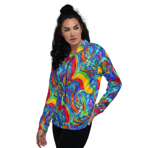 Mosaic Mirage on a Bomber Jacket