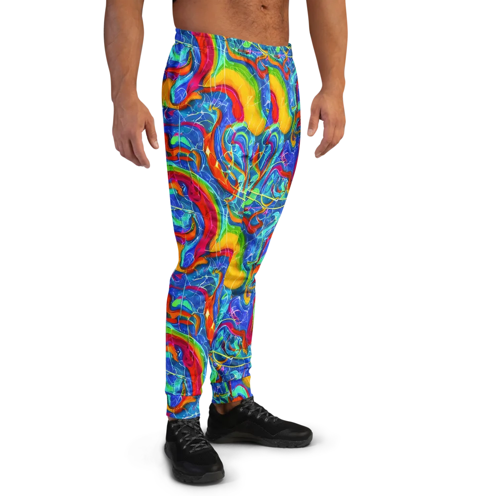 Mosaic Mirage on Men's Joggers — Right