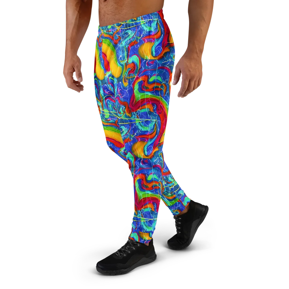 Mosaic Mirage on Men's Joggers — Left