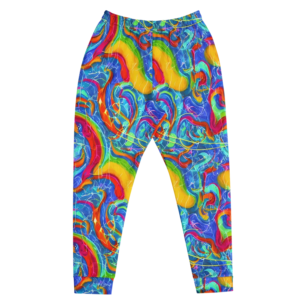 Mosaic Mirage on Men's Joggers — Front