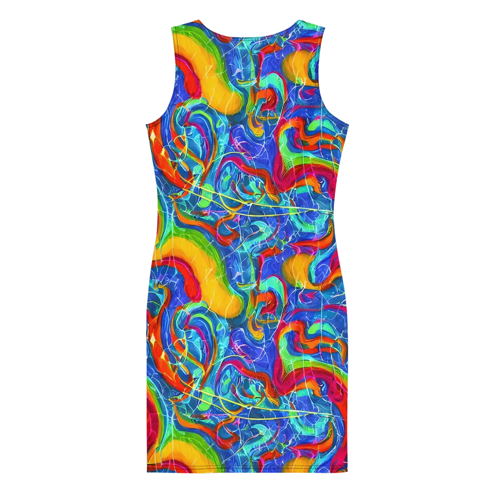 Mosaic Mirage on Bodycon Dress — Back