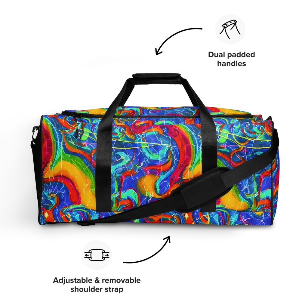Mosaic Mirage on Duffle Bag — Front