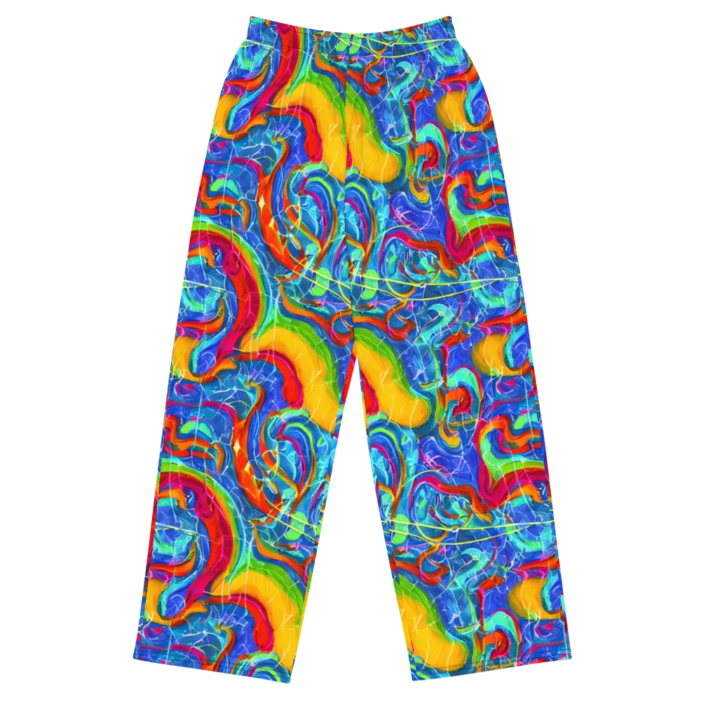 Mosaic Mirage on Wide-Leg Pants — Front