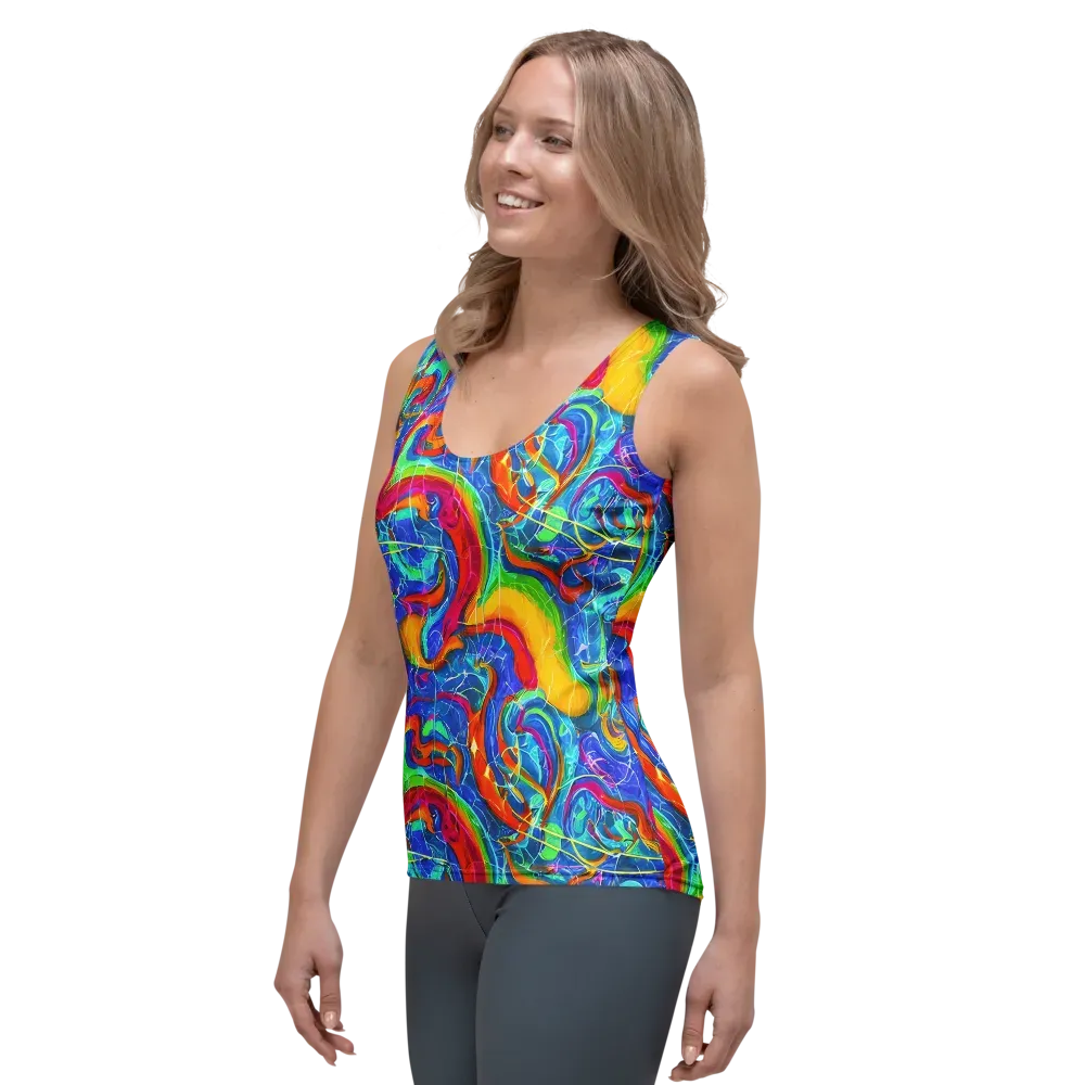 Mosaic Mirage on Women's Tank Top — Left Front