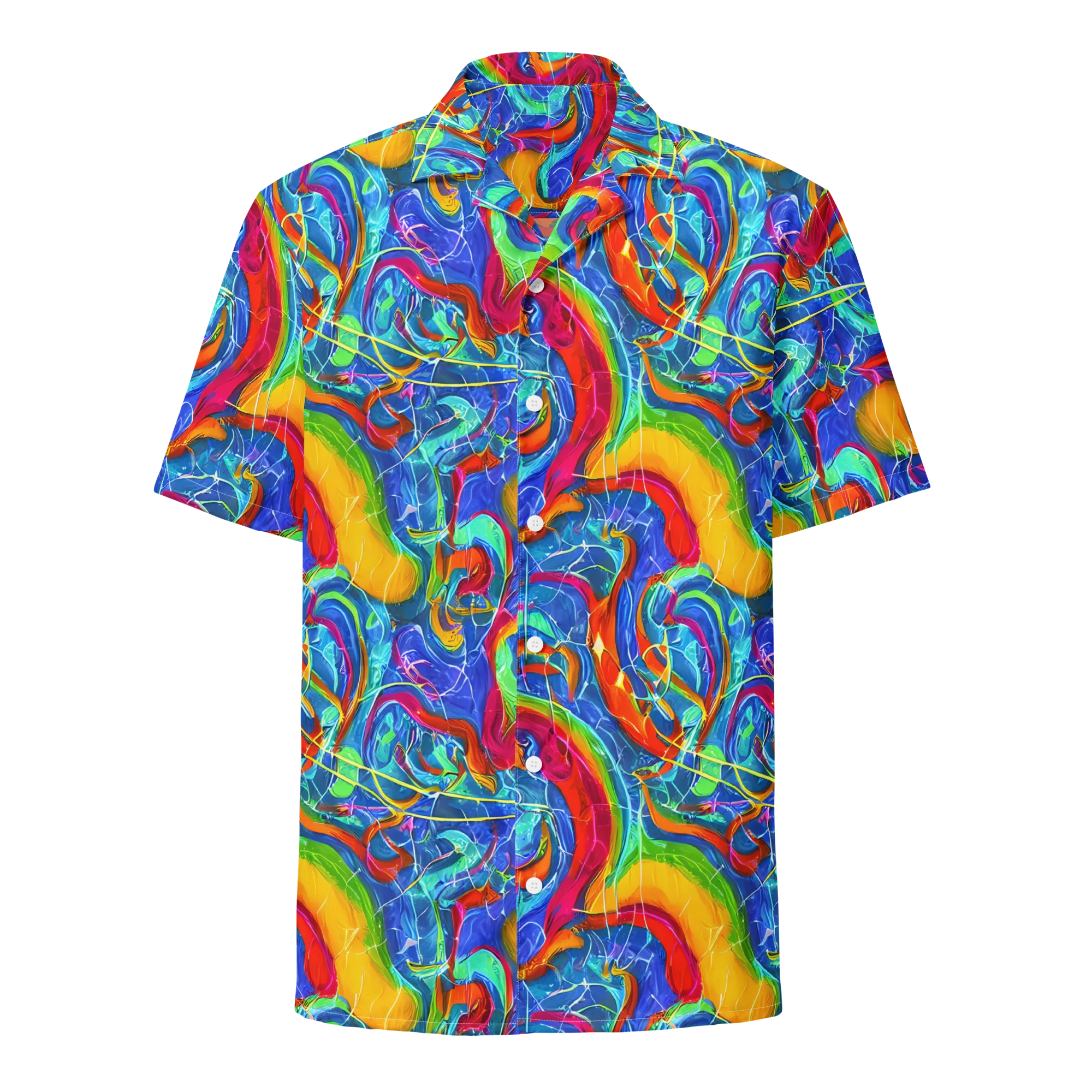 Mosaic Mirage on Button Shirt — Front