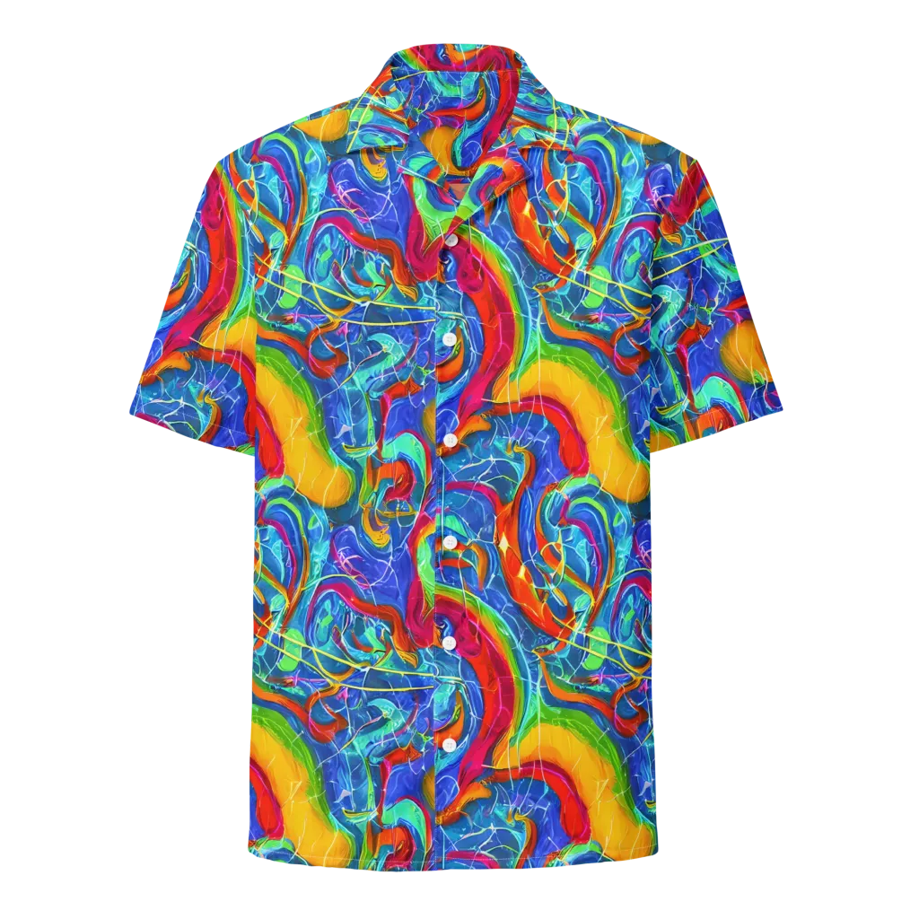 Mosaic Mirage on Button Shirt — Front