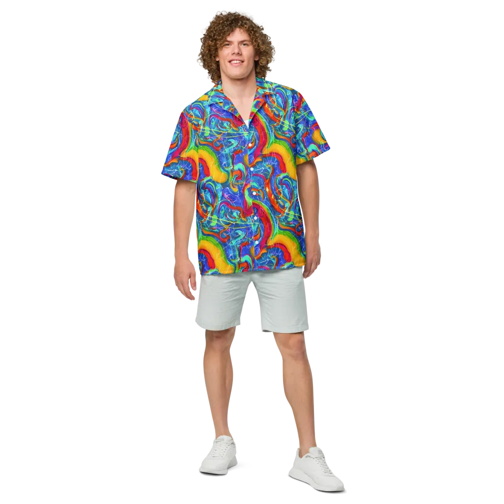 Mosaic Mirage on Button Shirt — Front