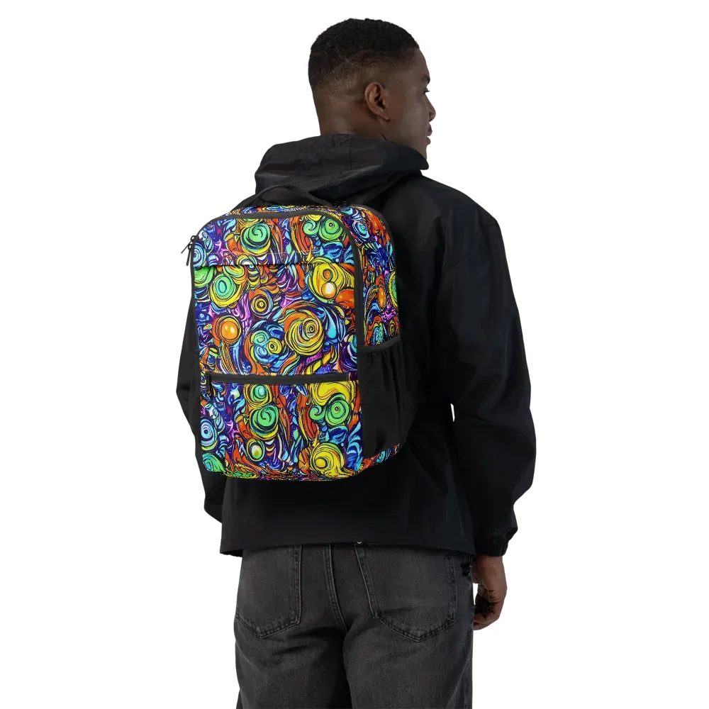 Orbiting Brilliance on Utility Backpack — Back